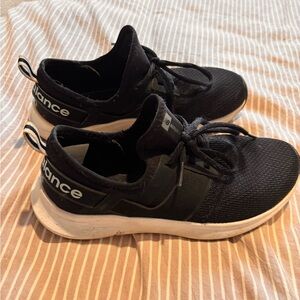Womens New Balance  Fuelcore Black Athletic Shoes- 8